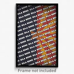 Gila Bend Arizona Poster (AZ City Souvenir 11x17 Town Print)