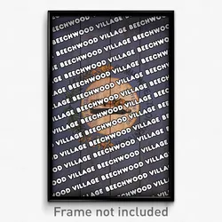 Beechwood Village Kentucky Poster (KY City Souvenir 11x17 Town Print)