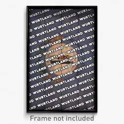 Wurtland Kentucky Poster (KY City Souvenir 11x17 Town Print)
