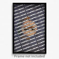 Campbellsburg Kentucky Poster (KY City Souvenir 11x17 Town Print)