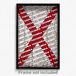 Tuscumbia Alabama Poster (AL City Souvenir 11x17 Town Print)