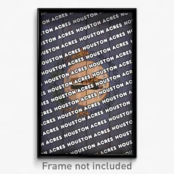 Houston Acres Kentucky Poster (KY City Souvenir 11x17 Town Print)