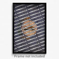 Fordsville Kentucky Poster (KY City Souvenir 11x17 Town Print)