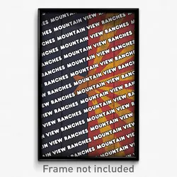 Mountain View Ranches Arizona Poster (AZ City Souvenir 11x17 Town Print)