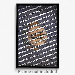 Old Brownsboro Place Kentucky Poster (KY City Souvenir 11x17 Town Print)