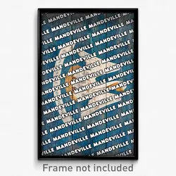 Mandeville Louisiana Poster (LA City Souvenir 11x17 Town Print)