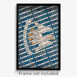 Hammond Louisiana Poster (LA City Souvenir 11x17 Town Print)