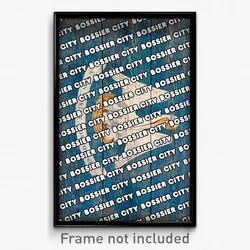 Bossier City Louisiana Poster (LA City Souvenir 11x17 Town Print)