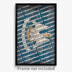 Youngsville Louisiana Poster (LA City Souvenir 11x17 Town Print)