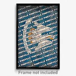 Pineville Louisiana Poster (LA City Souvenir 11x17 Town Print)