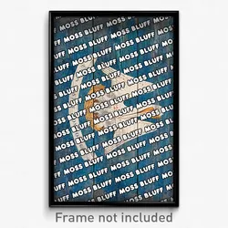 Moss Bluff Louisiana Poster (LA City Souvenir 11x17 Town Print)