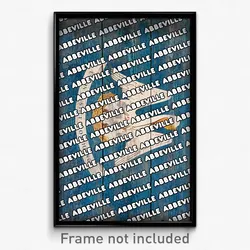 Abbeville Louisiana Poster (LA City Souvenir 11x17 Town Print)