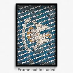 Bogalusa Louisiana Poster (LA City Souvenir 11x17 Town Print)