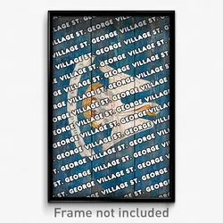 Village St. George Louisiana Poster (LA City Souvenir 11x17 Town Print)