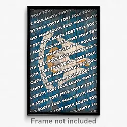 Fort Polk South Louisiana Poster (LA City Souvenir 11x17 Town Print)