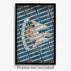 Oakdale Louisiana Poster (LA City Souvenir 11x17 Town Print)