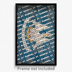 St. Gabriel Louisiana Poster (LA City Souvenir 11x17 Town Print)