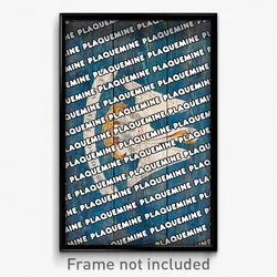 Plaquemine Louisiana Poster (LA City Souvenir 11x17 Town Print)