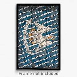 St. Martinville Louisiana Poster (LA City Souvenir 11x17 Town Print)