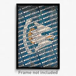 Monticello Louisiana Poster (LA City Souvenir 11x17 Town Print)