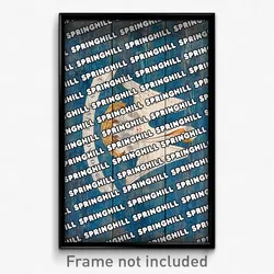 Springhill Louisiana Poster (LA City Souvenir 11x17 Town Print)