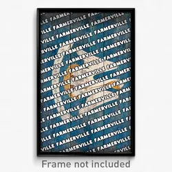 Farmerville Louisiana Poster (LA City Souvenir 11x17 Town Print)