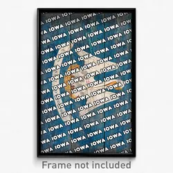 Iowa Louisiana Poster (LA City Souvenir 11x17 Town Print)