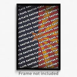 Cactus Flats Arizona Poster (AZ City Souvenir 11x17 Town Print)