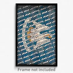 Jean Lafitte Louisiana Poster (LA City Souvenir 11x17 Town Print)