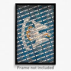 Milton Louisiana Poster (LA City Souvenir 11x17 Town Print)