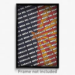 Mesa del Caballo Arizona Poster (AZ City Souvenir 11x17 Town Print)