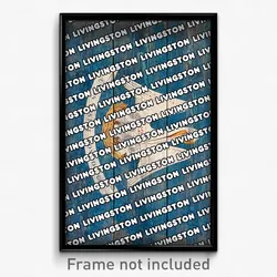 Livingston Louisiana Poster (LA City Souvenir 11x17 Town Print)