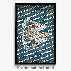 Logansport Louisiana Poster (LA City Souvenir 11x17 Town Print)
