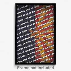 Ak-Chin Village Arizona Poster (AZ City Souvenir 11x17 Town Print)