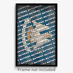 Mathews Louisiana Poster (LA City Souvenir 11x17 Town Print)
