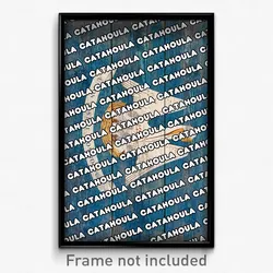 Catahoula Louisiana Poster (LA City Souvenir 11x17 Town Print)