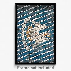Madisonville Louisiana Poster (LA City Souvenir 11x17 Town Print)