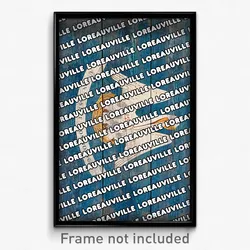 Loreauville Louisiana Poster (LA City Souvenir 11x17 Town Print)