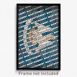 Montgomery Louisiana Poster (LA City Souvenir 11x17 Town Print)