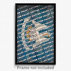Cotton Valley Louisiana Poster (LA City Souvenir 11x17 Town Print)