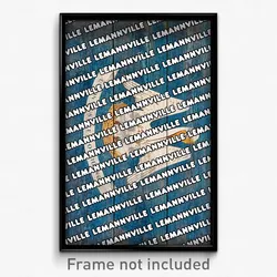 Lemannville Louisiana Poster (LA City Souvenir 11x17 Town Print)
