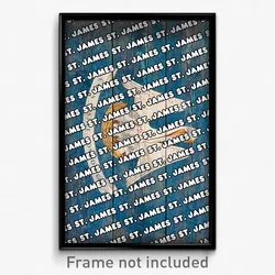 St. James Louisiana Poster (LA City Souvenir 11x17 Town Print)