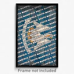 South Mansfield Louisiana Poster (LA City Souvenir 11x17 Town Print)