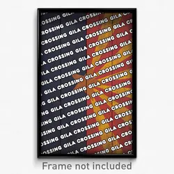 Gila Crossing Arizona Poster (AZ City Souvenir 11x17 Town Print)