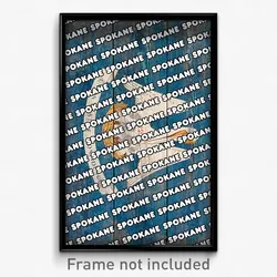 Spokane Louisiana Poster (LA City Souvenir 11x17 Town Print)