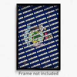 Auburn Maine Poster (ME City Souvenir 11x17 Town Print)