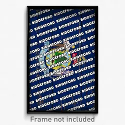 Biddeford Maine Poster (ME City Souvenir 11x17 Town Print)