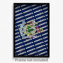Augusta Maine Poster (ME City Souvenir 11x17 Town Print)