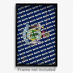 Bath Maine Poster (ME City Souvenir 11x17 Town Print)