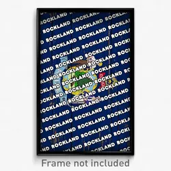 Rockland Maine Poster (ME City Souvenir 11x17 Town Print)